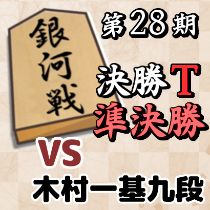 藤井聡太二冠vs木村一基九段【銀河戦決勝T・準決勝】