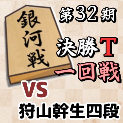 藤井聡太七冠vs狩山幹生四段【銀河戦決勝T・一回戦】