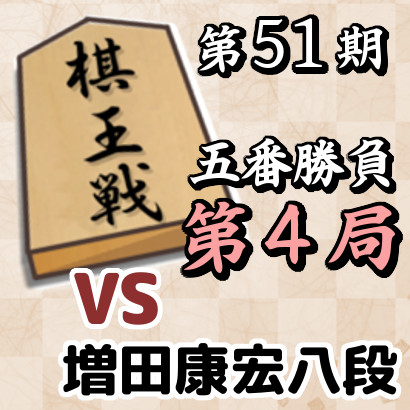 藤井棋王vs増田八段【第51期棋王戦五番勝負･第４局】
