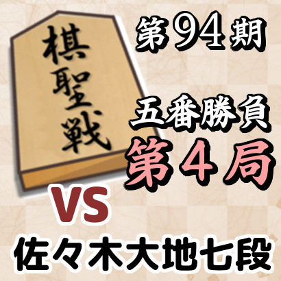 藤井聡太棋聖vs佐々木大地七段【棋聖戦五番勝負・第4局】