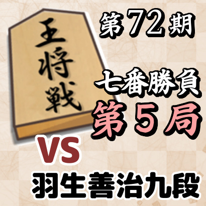 藤井聡太王将vs羽生善治九段【第72期王将戦七番勝負・第5局】