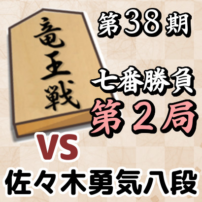 【第38期竜王戦七番勝負・第2局】藤井竜王vs佐々木勇八段