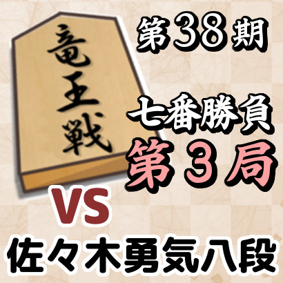 【竜王戦七番勝負・第3局】藤井竜王vs佐々木勇八段