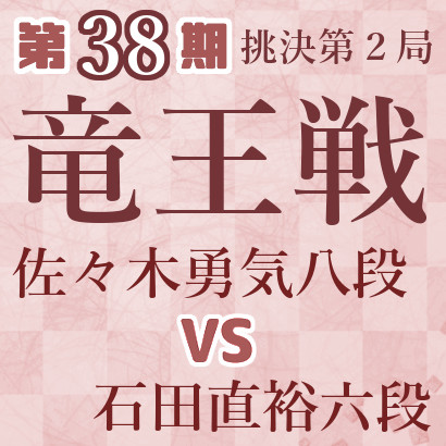 佐々木勇気八段vs石田直裕六段【竜王戦挑決第２局】